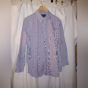 Ralph Lauren Mens Classic Fit Button Down Dress Shirt Size 17 32/33